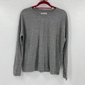 Madewell Crewneck Long Sleeve Gray T-Shirt